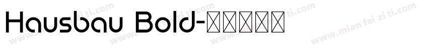 Hausbau Bold字体转换